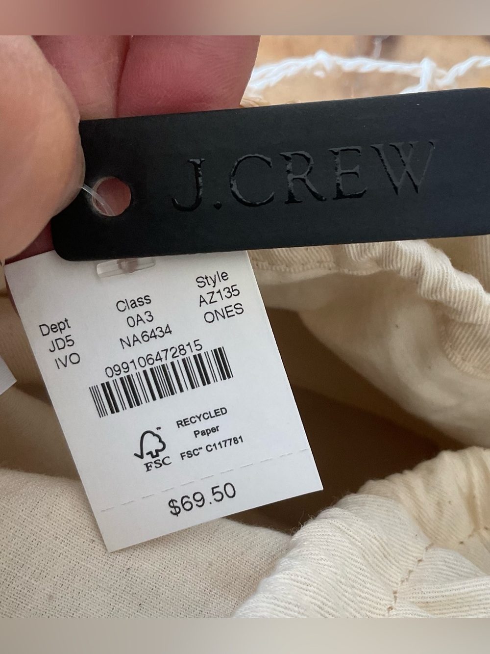 NWT J.Crew Sedona Basket Bag - Picture 6 of 6